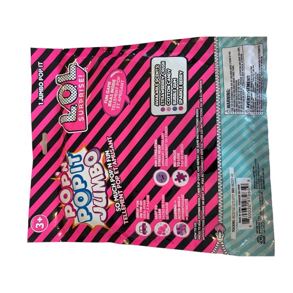 Pop N Pop It Jumbo Pink Star Smile Fidget Relieve Stress Toy NEW - Picture 4 of 4